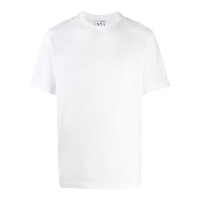 [Y3] 남성 백로고 반팔 티셔츠 (화이트) FN3349