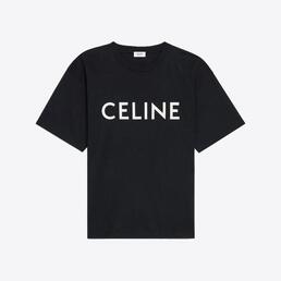 셀린느 남성 로고 루즈핏 반팔 티셔츠 (블랙) 2X681671Q 38AW