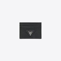 프라다 삼각로고 스티치 카드 지갑 (블랙) 2MC149 2BBE F0002