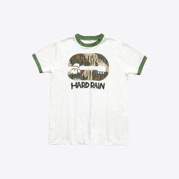 캐피탈 여성 하드레인 프린팅 반팔 티셔츠 (화이트그린) KR2202SC17