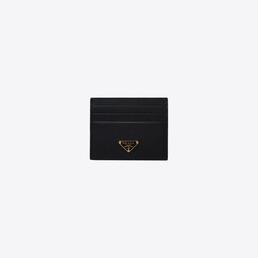 프라다 사피아노 트라이앵글 로고 카드 지갑 (블랙) 1MC025 QHH F0002